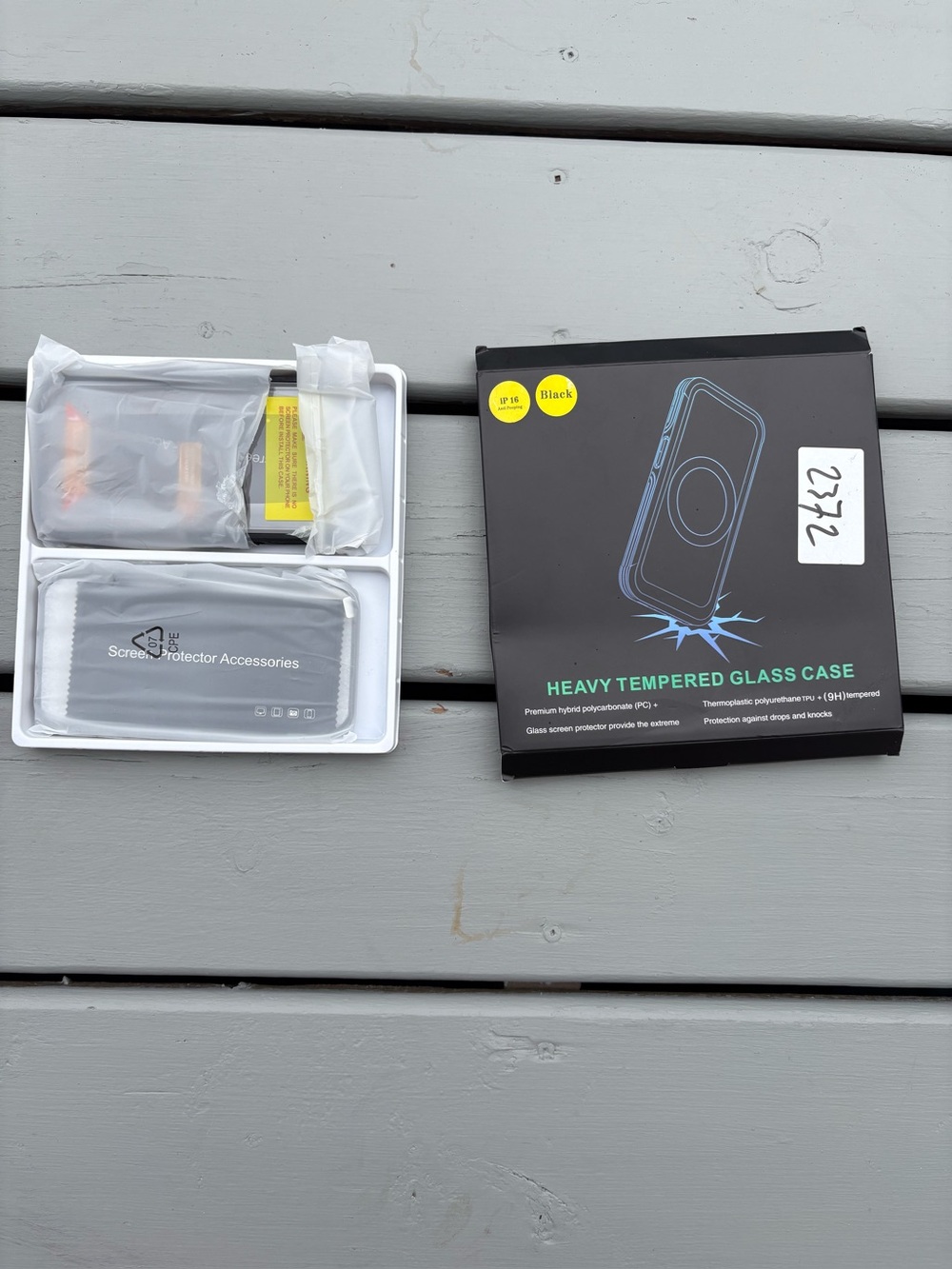 IP 16 Phone case + screen protector+ Box set NEW (Never used)